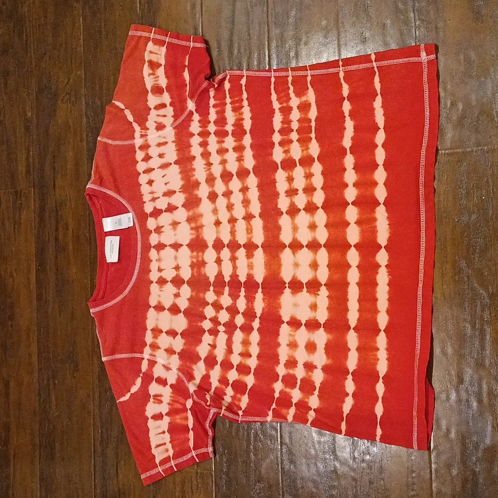 Liz Claiborne Woman Red Tie Dye T Shirt Size 2X